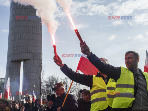 Protest rolników w Warszawie