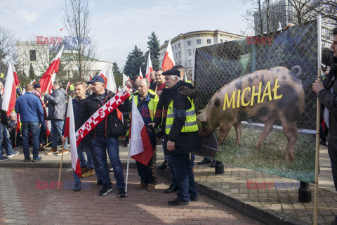 Protest rolników w Warszawie