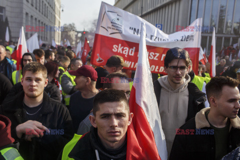 Protest rolników w Warszawie