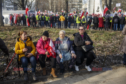 Protest rolników w Warszawie