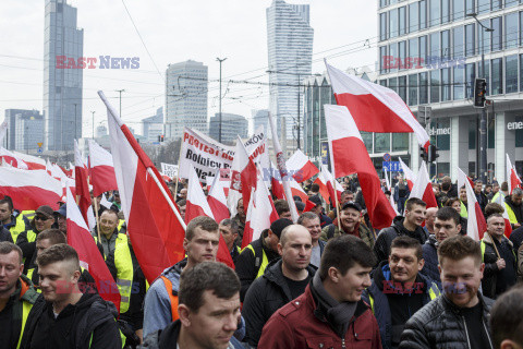 Protest rolników w Warszawie