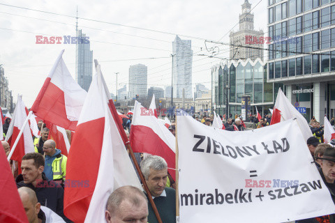 Protest rolników w Warszawie