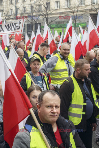 Protest rolników w Warszawie