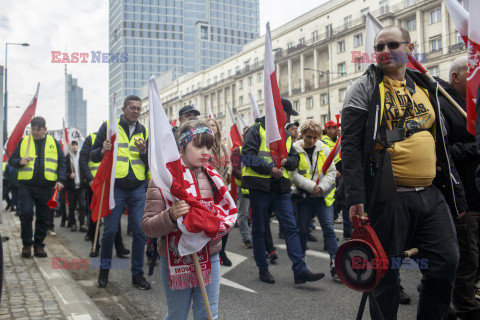 Protest rolników w Warszawie