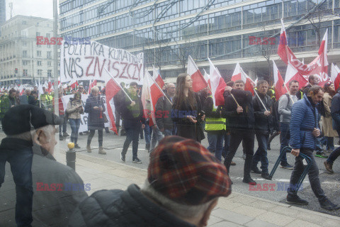 Protest rolników w Warszawie