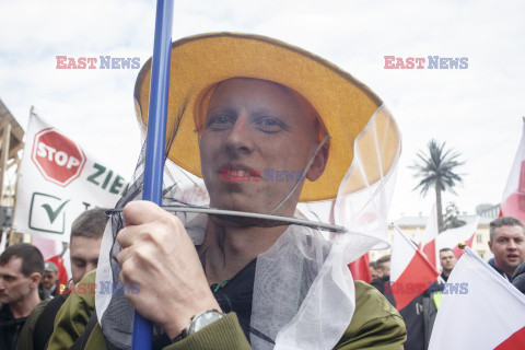 Protest rolników w Warszawie