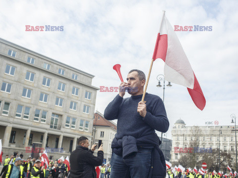 Protest rolników w Warszawie