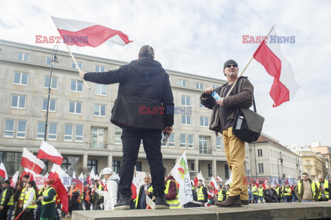 Protest rolników w Warszawie