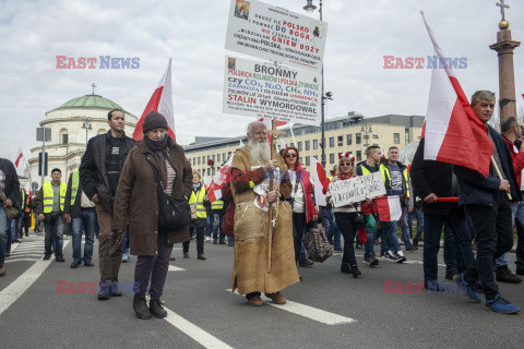 Protest rolników w Warszawie