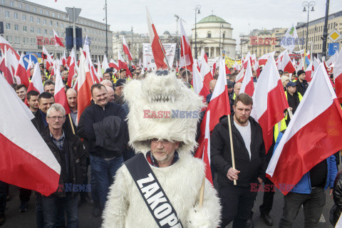 Protest rolników w Warszawie