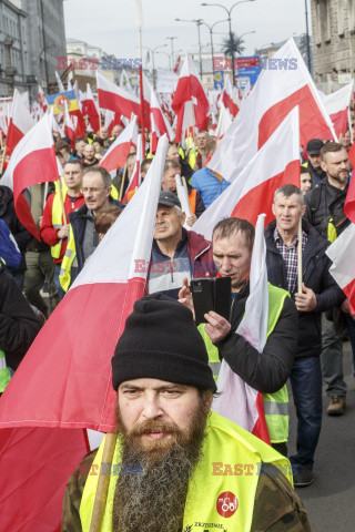 Protest rolników w Warszawie