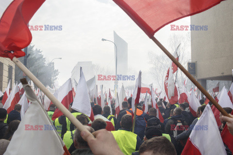 Protest rolników w Warszawie