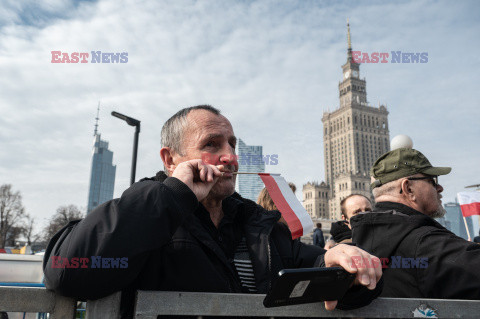 Protest rolników w Warszawie