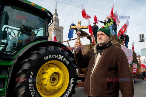 Protest rolników w Warszawie