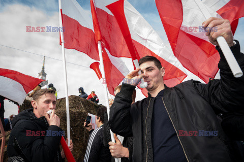 Protest rolników w Warszawie