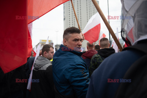 Protest rolników w Warszawie