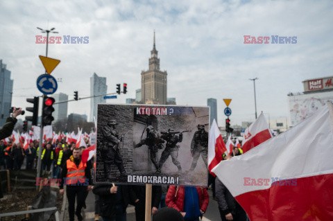 Protest rolników w Warszawie