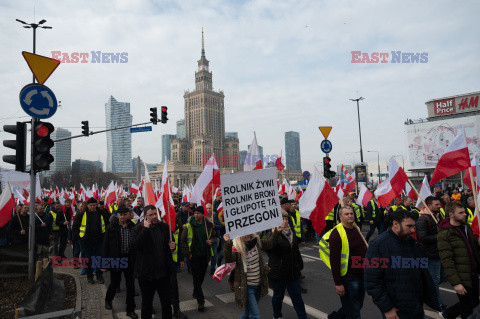 Protest rolników w Warszawie