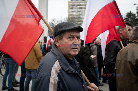 Protest rolników w Warszawie