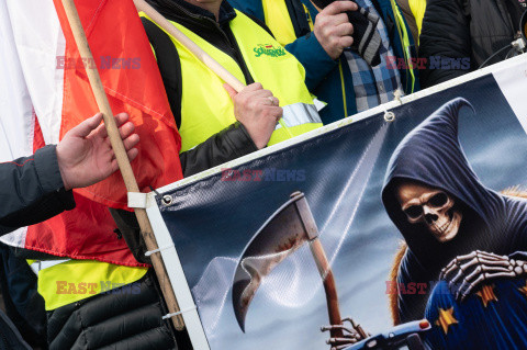 Protest rolników w Warszawie