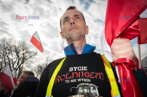 Protest rolników w Warszawie