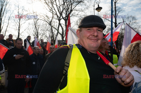 Protest rolników w Warszawie