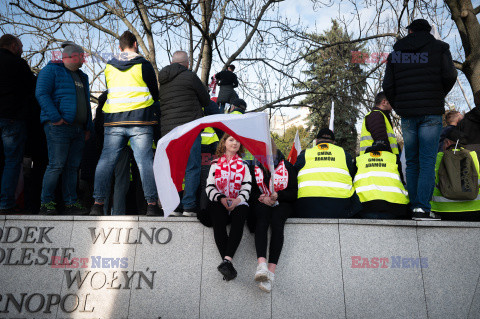 Protest rolników w Warszawie