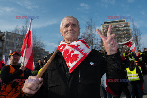 Protest rolników w Warszawie