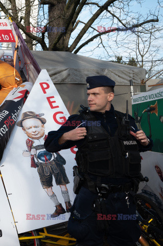 Protest rolników w Warszawie