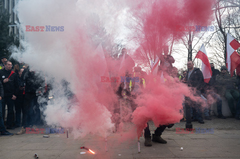 Protest rolników w Warszawie