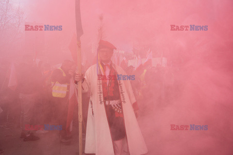 Protest rolników w Warszawie