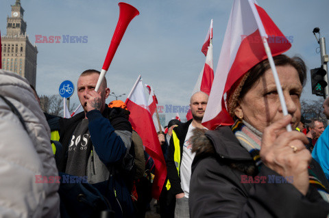 Protest rolników w Warszawie