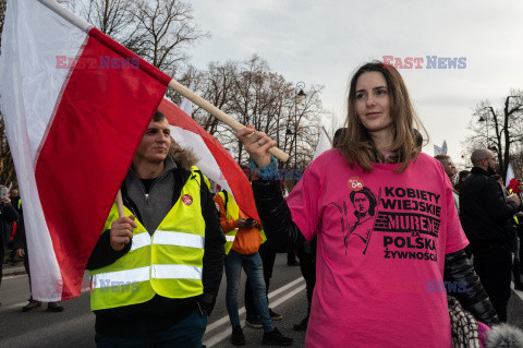 Protest rolników w Warszawie