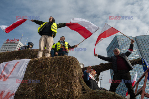 Protest rolników w Warszawie