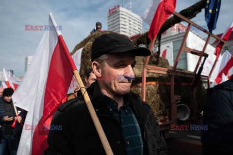 Protest rolników w Warszawie