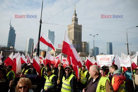 Protest rolników w Warszawie