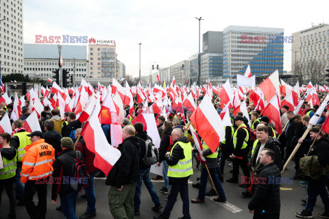 Protest rolników w Warszawie