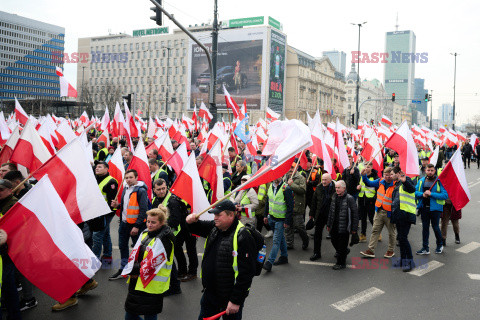 Protest rolników w Warszawie