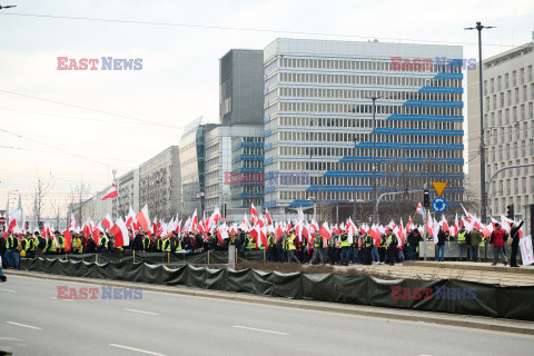 Protest rolników w Warszawie