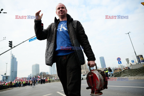 Protest rolników w Warszawie