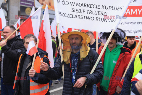 Protest rolników w Warszawie