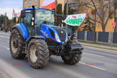 Protest rolników w Warszawie