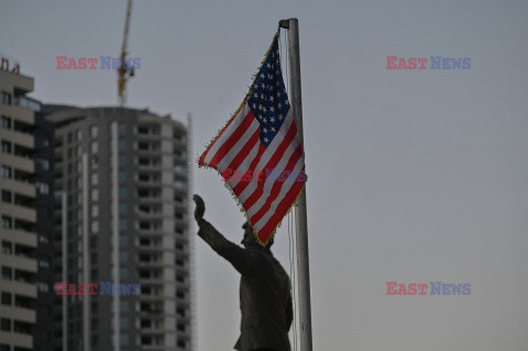 Amerykańskie symbole w Kosowie - AFP