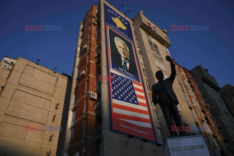 Amerykańskie symbole w Kosowie - AFP