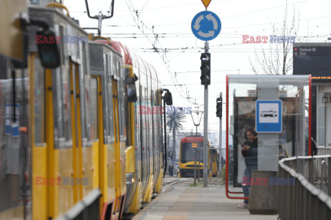 Awaria tramwajów w Warszawie