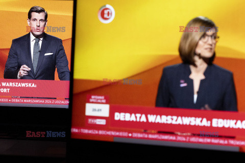 Debata kandydatów na prezydenta Warszawy w TVP