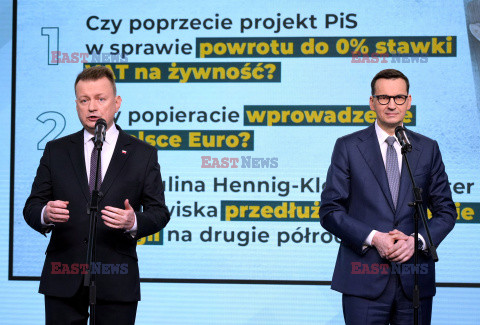 Konferencja prasowa PiS przy Nowogrodzkiej