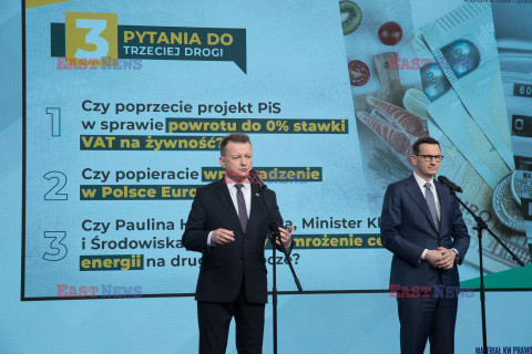 Konferencja prasowa PiS przy Nowogrodzkiej