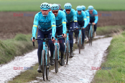 Przygotowania do wyścigu Paris Roubaix