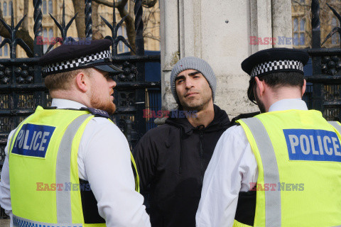 Demonstracje zwolenników Izraela i Palestyny w Londynie